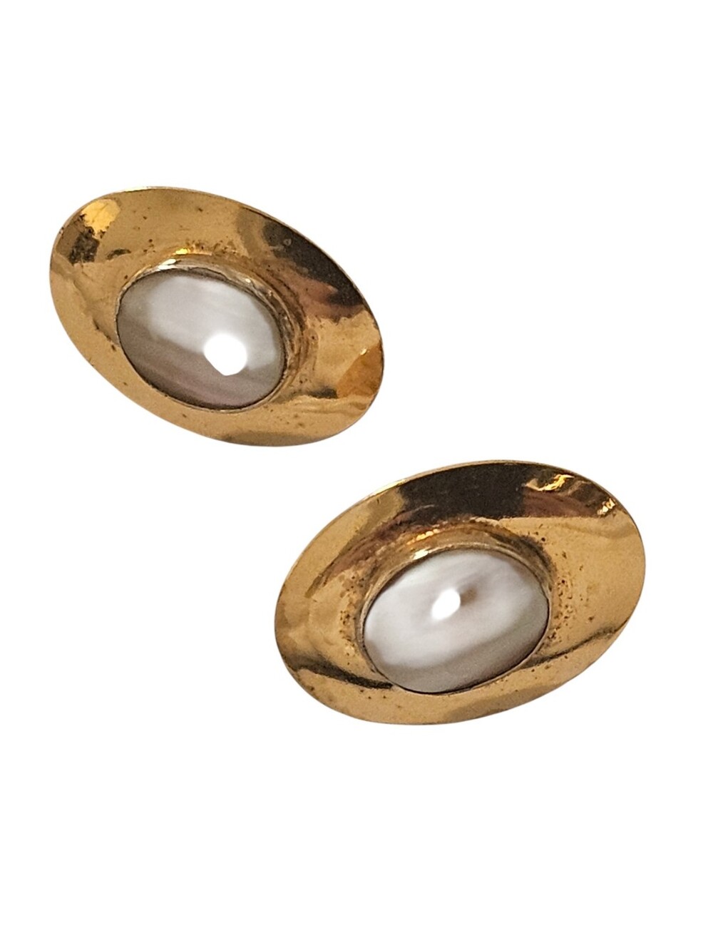 Vtg Jay King Mine Finds Opal Sterling Silver  Earrings